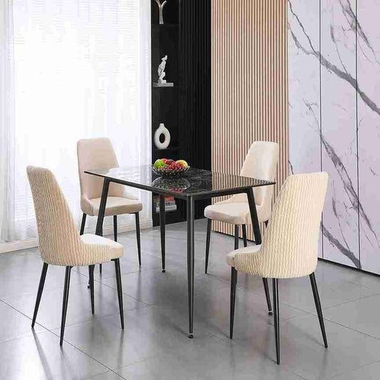 LARKIN TABLE BLACK WITH BLACK LEGS