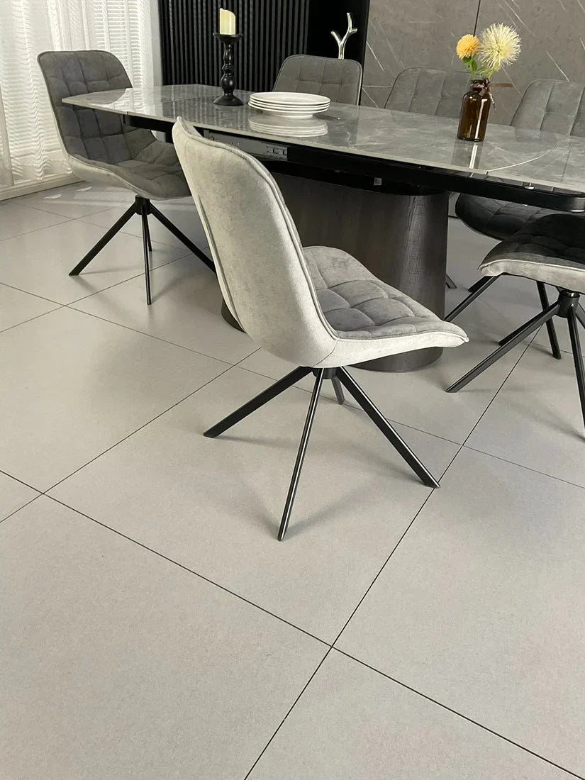 LARKIN SPIN GREY DINING CHAIR (SET OF 2)