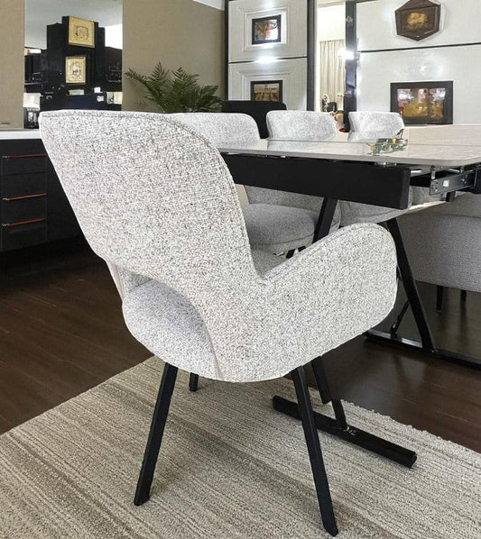 SORRENTO GREEN WITH 6 BRUTUS HEVRE 22 CHAIRS DINING SET