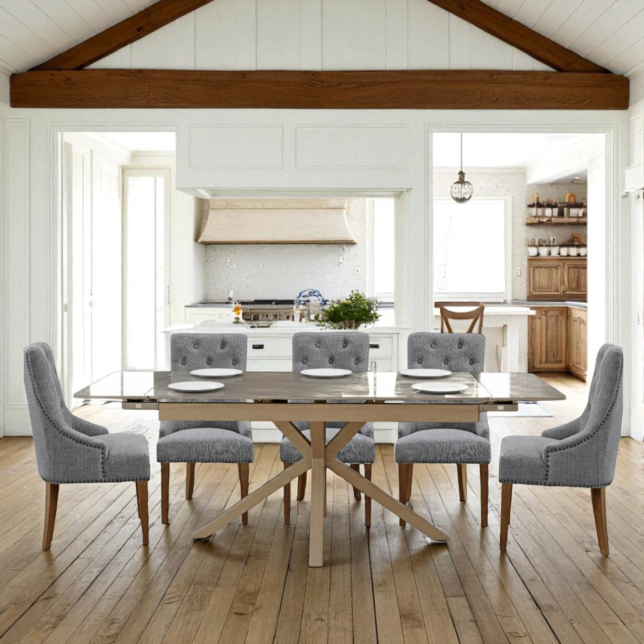 SAVONA BEACH WITH 6 MANOLA CHAIRS