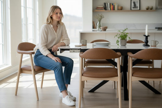 SAVONA DINING TABLE WITH 6 TORINO PU  CHAIRS DINING SET