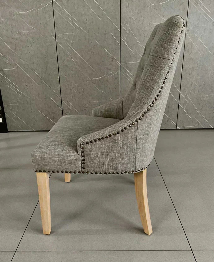 MANOLA LIGHT GREY DINING CHAIR (SET OF 2)