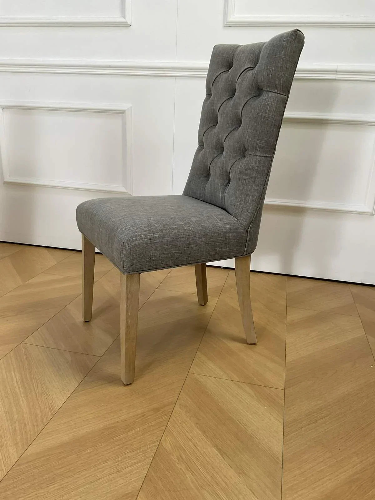 ANDREA LIGHT GREY DINING CHAIR (SET OF 2)