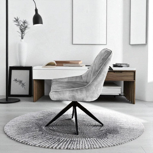 SAVONA DINING TABLE WITH 6 RUSSEL GREY CHAIRS DINING SET