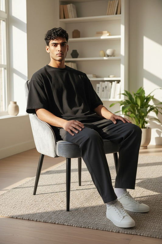 SAVONA DINING TABLE WITH 6 HARRISON GREY  CHAIRS DINING SET